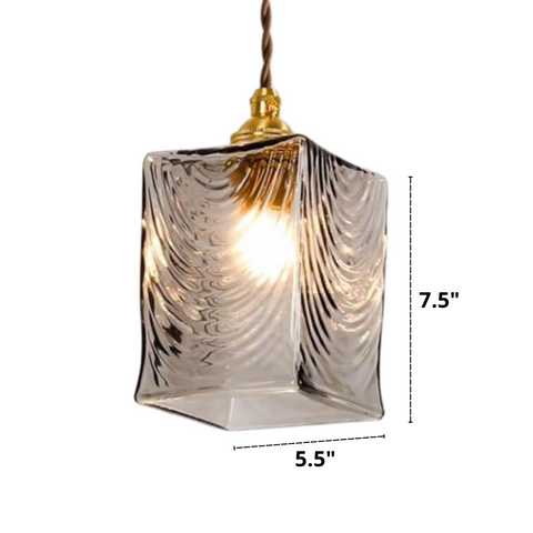 cube pendant light dimensions