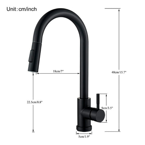 Original Retractable Faucet Dimensions