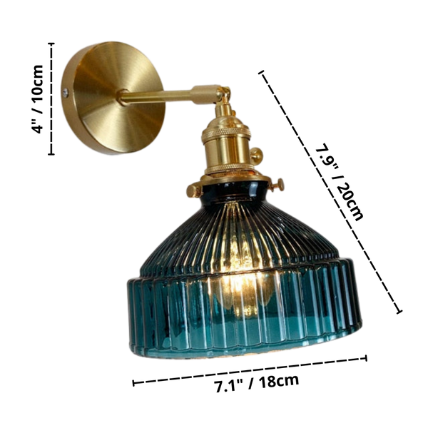 rei vintage wall sconce dimensions